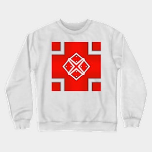 Bright Red Kaleidoscope Pattern (Seamless) 18 Crewneck Sweatshirt